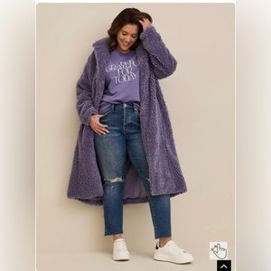 Torrid EUC Size 3 Sherpa Maxi Coat